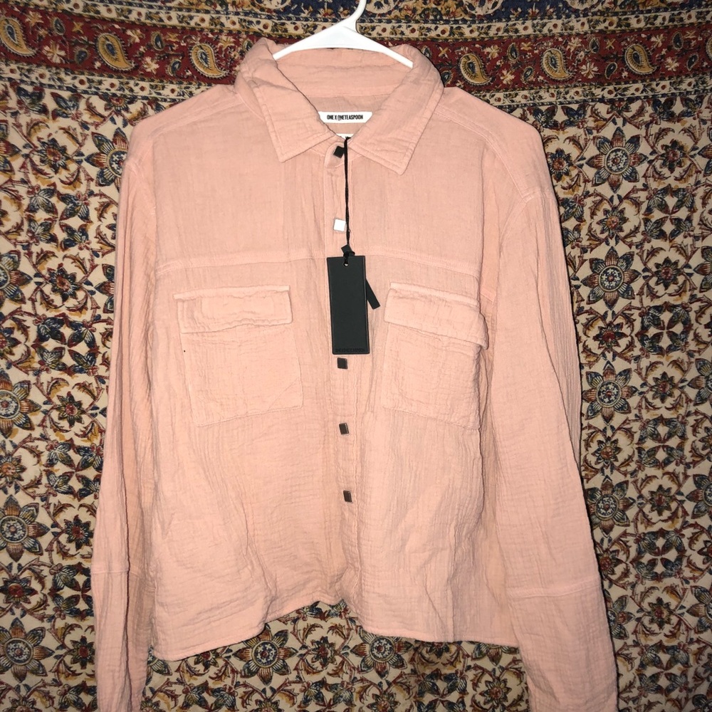 One X One Teaspoon Cotton Gauze Light Pink Large